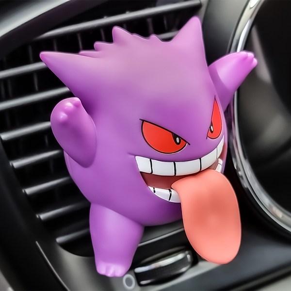 Belle Ament Pokemon Phantom Figure Refillable Car Air Freshener, Fresh Cotton, 1 Piece,Korean car acc