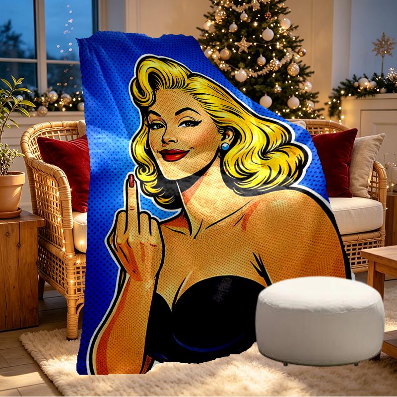 Singer Print Blanket - Soft & Comfortable, for Bedroom, Travel, Sofa, Home Decoration - Birthday Christmas Gift for Friend