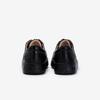 Young Age Women Goat Leather Lightweight Bumpy Sneakers Black