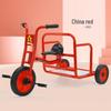 Kid's Early Learning Tricycle with Basket - Double Pedal Outdoor Ride-On Toy