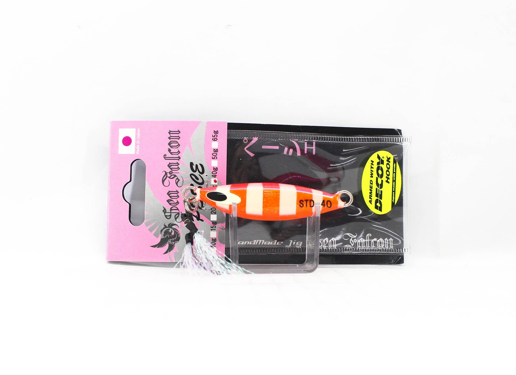 

Sea Falcon Metal Jig Pesce 40 грамм 07 Pink Orange Zebra Glow (1986)