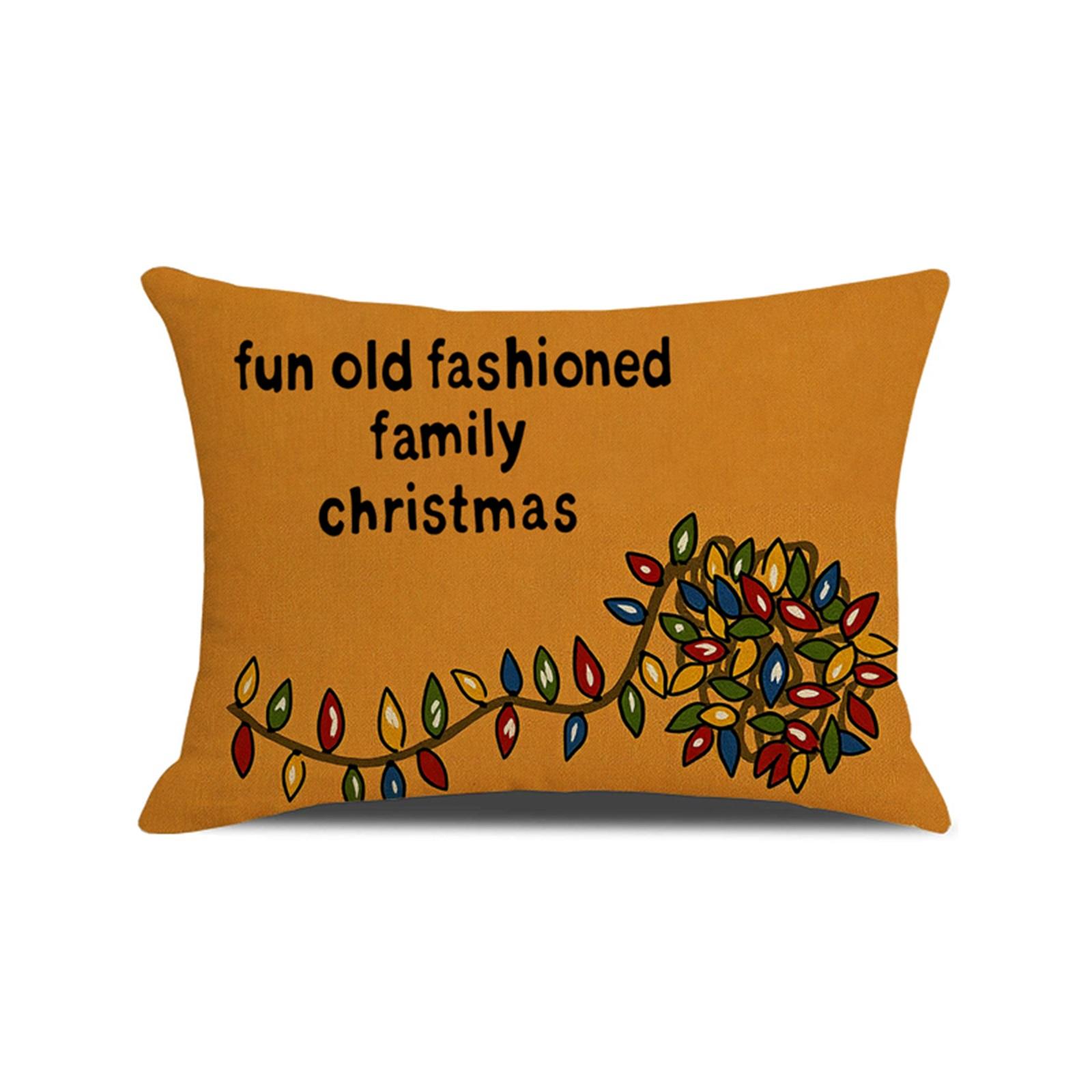 

Christmas Pillowcase Linen Cute Pillowcase One Size