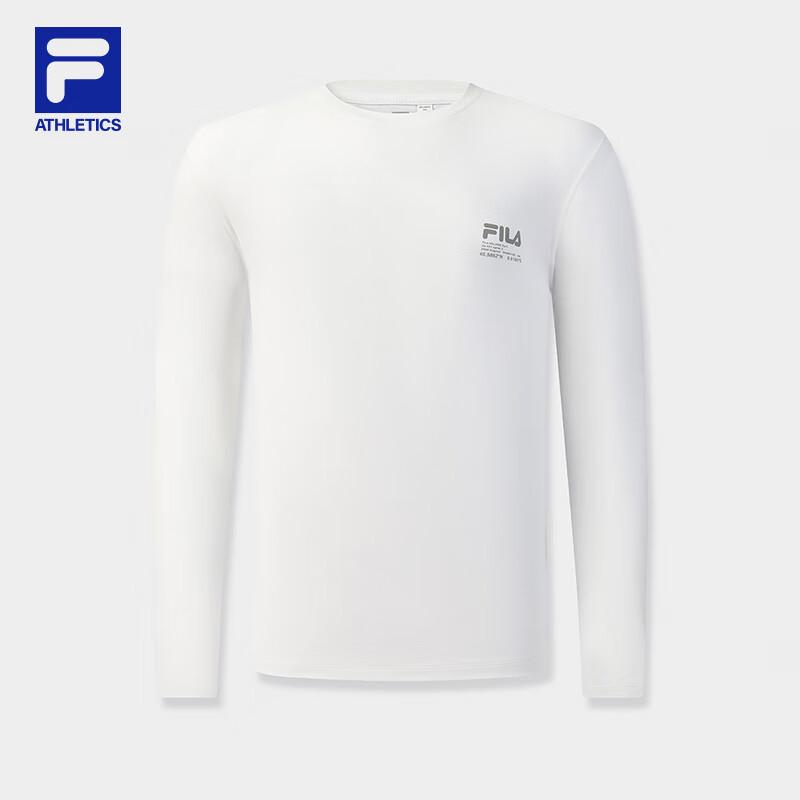 FILA Unisex Round Neck Moisture-Wicking Long Sleeve T-Shirt