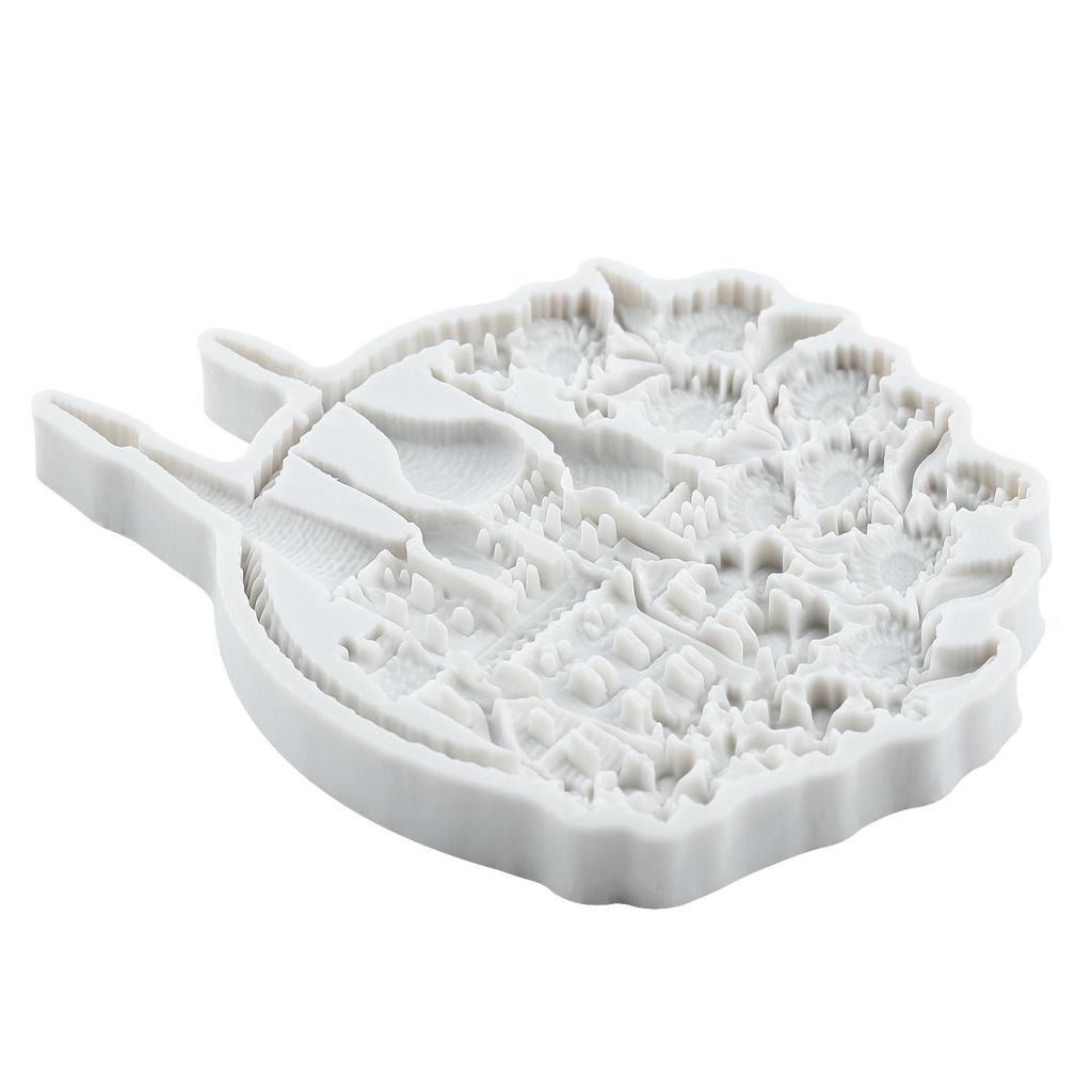 Castle Silicone Molds Princess Castle Fondant Mold Cake Decorating Tools Cupcake Topper Candy Chocolate Gumpaste Mold