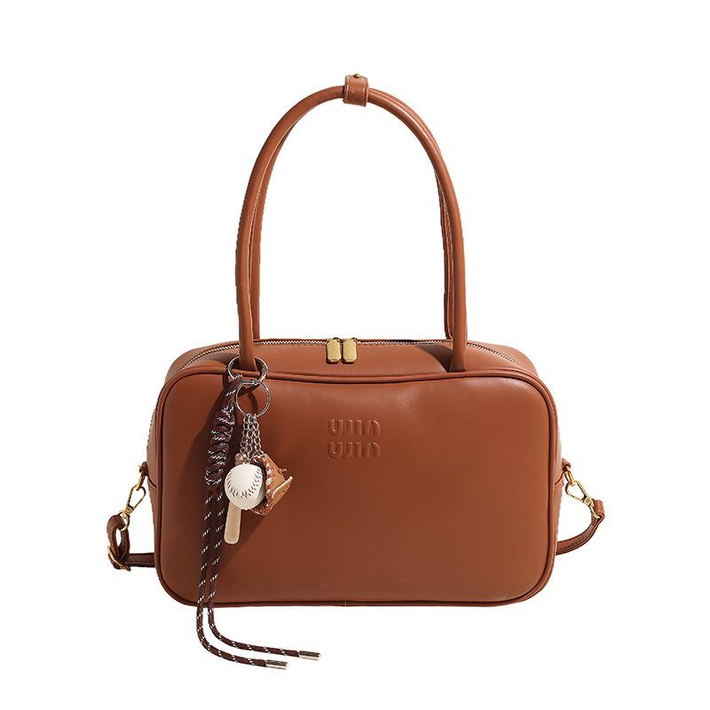 Mini briefcase simple and fashionable microfiber leather mouth red envelope miu retro portable messenger girl