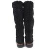 Great LOUIS VUITTON Knee-high boots Snowball Line Monogrammed shearling 38.5 Used