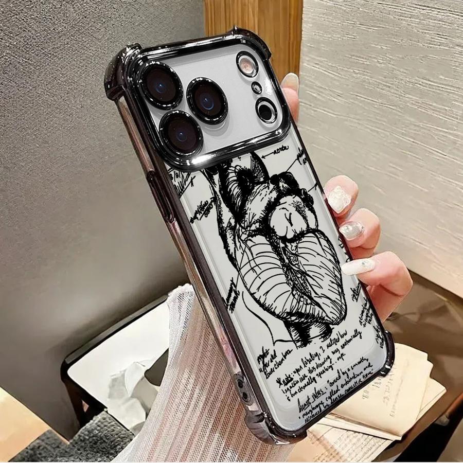 Phone Cover Funda Case for Apple iPhone 17 Pro Max 15 16 17 XS XR 14 12 Plus 11 Air 13 This Is My Heart Pattern