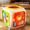 Baby Montessori Toys 6-in-1 Activity Cube Fishing Games Educational Toys Shape Sorter  Music Learning Toys for Infants  Toddlers