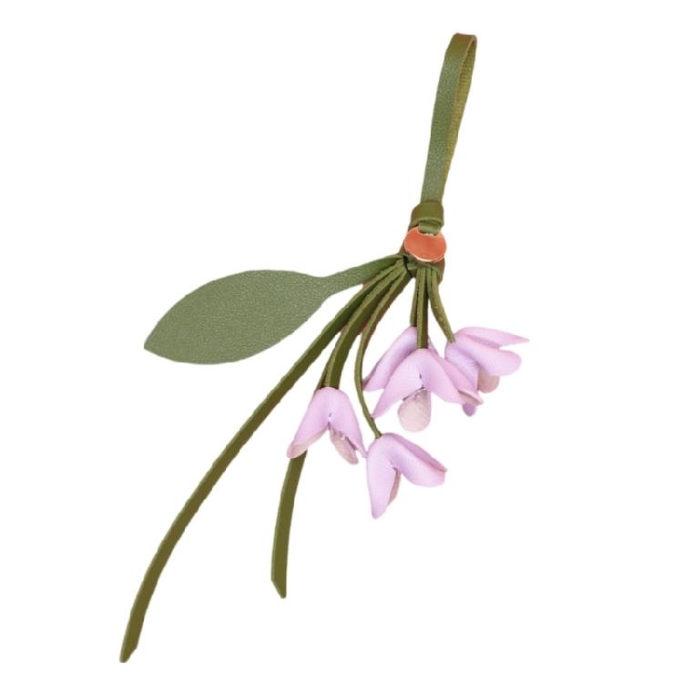 Anhängiger Schlüsselanhänger mit Blume aus hochwertigem PU-Leder, kompakter Schmuck, perfekt für Schlüssel, Rucksäcke und Handtaschen