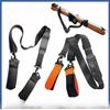 Adjustable Leather Ski and Snowboard Bindings with Hand-Held Straps