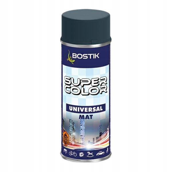 Bostik Super Color Spray Universale Vernice Antracite Opaca 400Ml