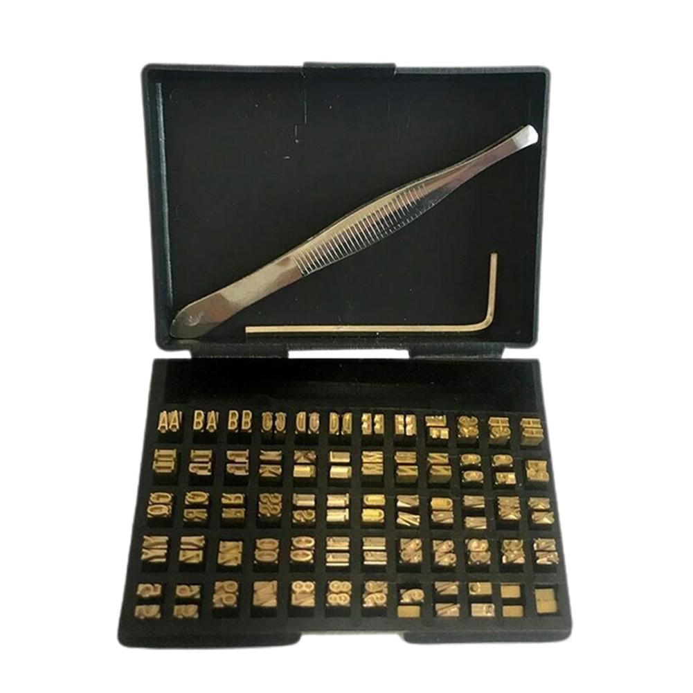 

120 шт. Печатный шрифт Медный символ Штамповочный станок