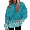 Women's Fashion Daily  Casual V-Neck Long Sleeve Printed Top