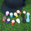 2Pcs Golf Hat Clip Magnetic Adsorption Rustproof Removable Waterproof Silicone Magnetic Ball Mark