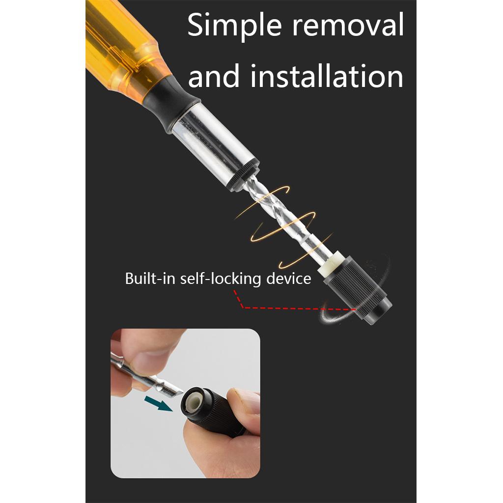 Ratchet Screwdriver Set Push Pull Ratchet Screwdriver Multi-Bit Adjustable Screwdriver Repair Tool Kit Professional Tool
