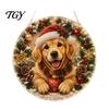 Acrylic Christmas Ornaments Faux Pearl Art Hanging Ornament Kit, Glowing Holiday Decor Festival Set for Tree Window, DIY Festive Pendant Home