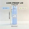 1PC Distressed White Blank Vintage Texture Print 750ml Portable Sports Water Bottle Leakproof Gym Outdoor Travel Drink Cup