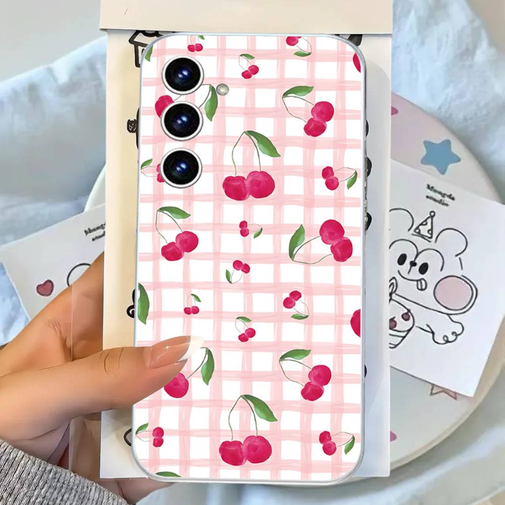 Fresh Fruit Phone Case For Samsung Galaxy Transparent Cover A52 A12 A51 S21 Edge S22ULTRA S23 S24 S20LITE Plus Ultra