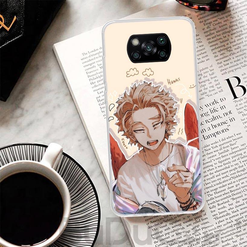 Hawks MHA My Hero A-Academy Cover For Xiaomi Poco X7 X6 X5 Pro X3 Nfc F7 Ultra Phone Case F6 F5 X4 F4 Gt F3 M6 M5S M4 M3 Print S