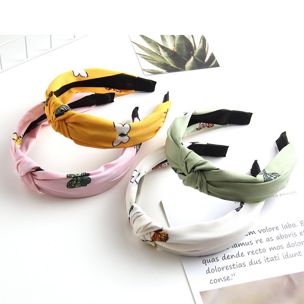 

5-Color Animal Print Butterfly Knot Headband - Sweet Fashion Hair Accessory зелений