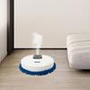 Automatic Mopping Machine, Dual Wet and Dry Round Floor Cleaner with USB Charging, 5W Efficient Cleaning, White ABS Design