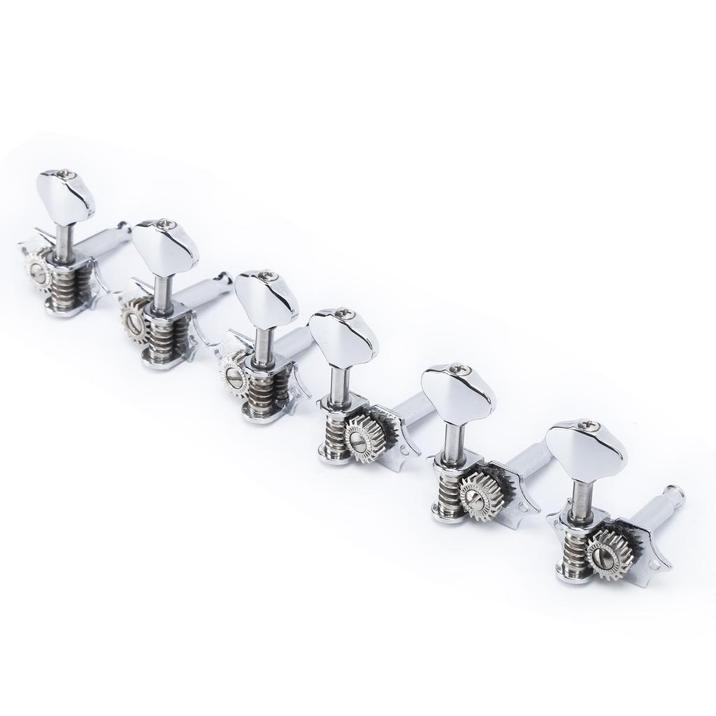 6Pcs Guitar String Tuning Peg Metal Open Tuner Key Machine Head Set Kit for Acoustic Electric