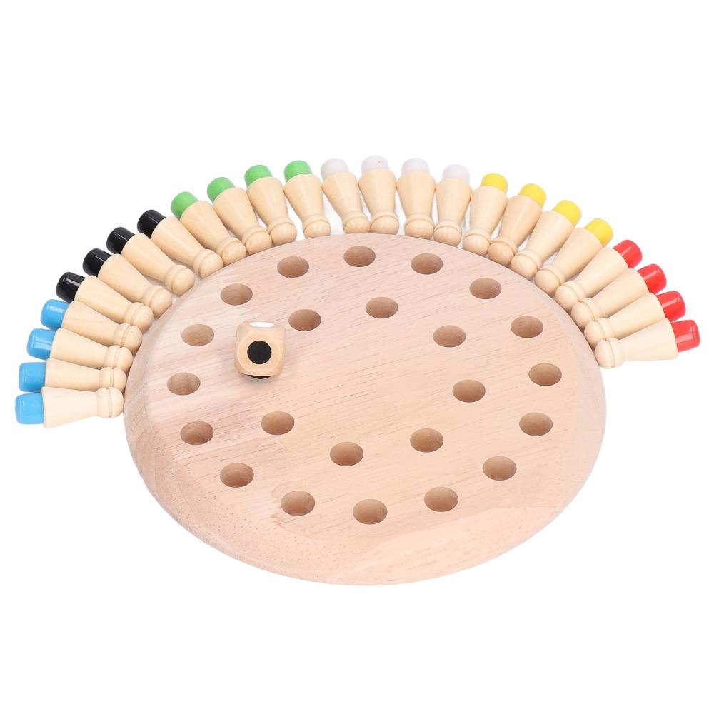 Matchstick Design Wooden Board Game Memory Training Block Board Game Early Learning