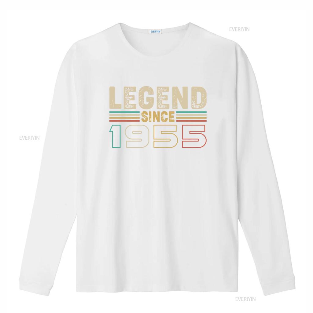 Legend Since 1955 Adults T Shirt Retro Style 70th Birthday Idea Soft Cotton Design for Men and Ladies vintage Washed
