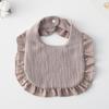Ruffle Baby Drool Bibs: Pure Cotton Printed Lace Bibs