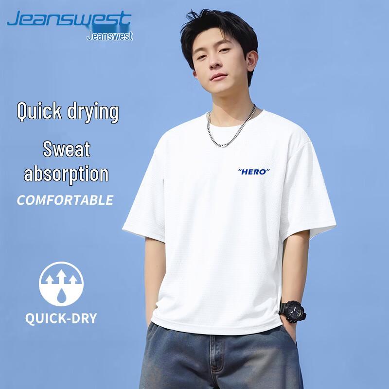 

Jeanswest Men s Cooling Quick-Dry Mesh T-Shirt M
