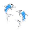 Opal Dolphin Earrings - Cute Girl's Trendy Jewelry