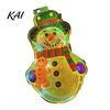 Illuminated Christmas Tree Pendants Light Up Ornament, LED Lighted Santa Bell Sock Easy Install Holiday Home Ornaments House Hanging Decoration