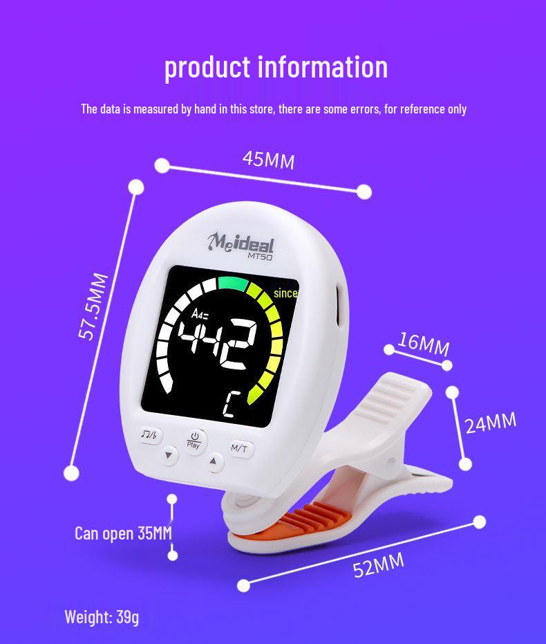 Universal Guitar & Violin Tuner and Metronome - Musical Instrument Accessory