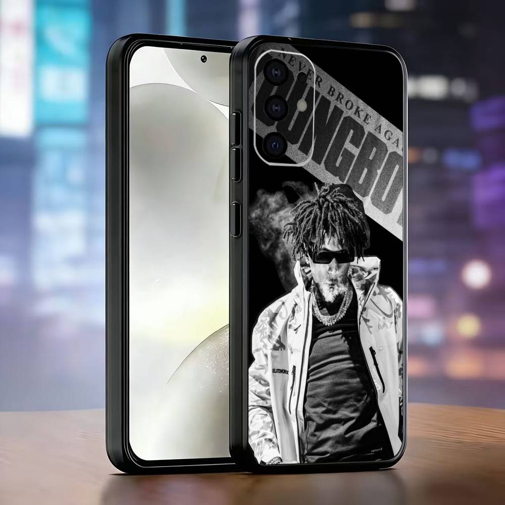 YoungBoy Never Broke Again Phone Case For Samsung S25,S24,S21,S22,S23,S30,Ultra,S20,Plus,Fe,Lite,Note,10,Black Cover