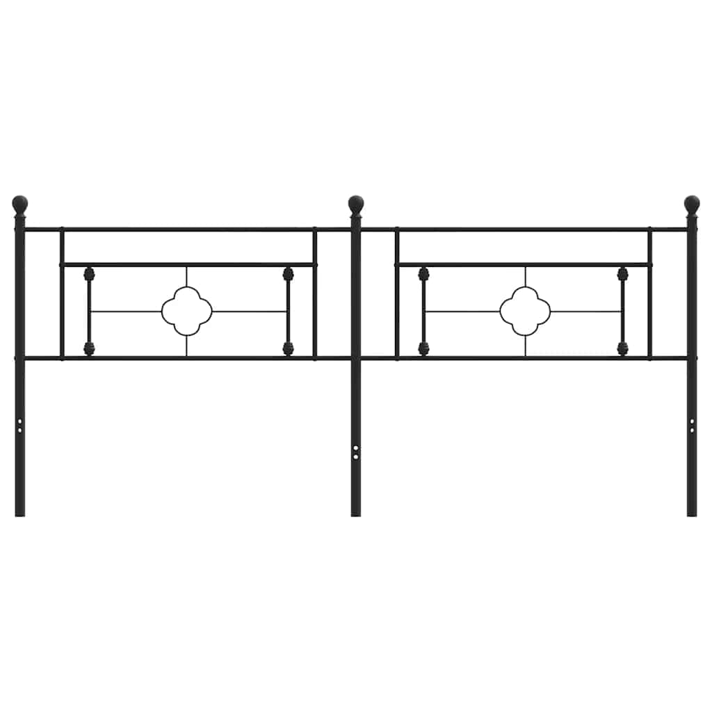 Replacement Headboard Metal Black 193 Cm