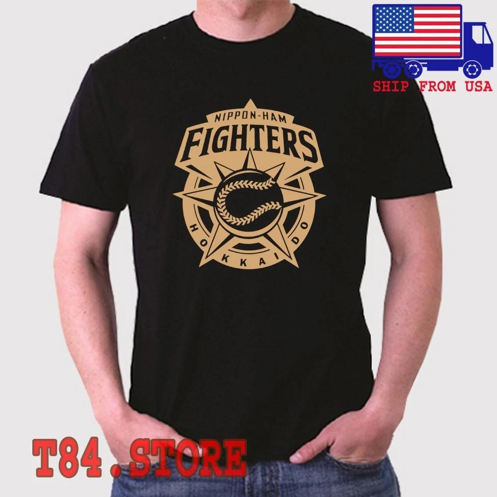

Мужская черная футболка Hokkaido Nippon-Ham Fighters Размеры от S до 5XL L
