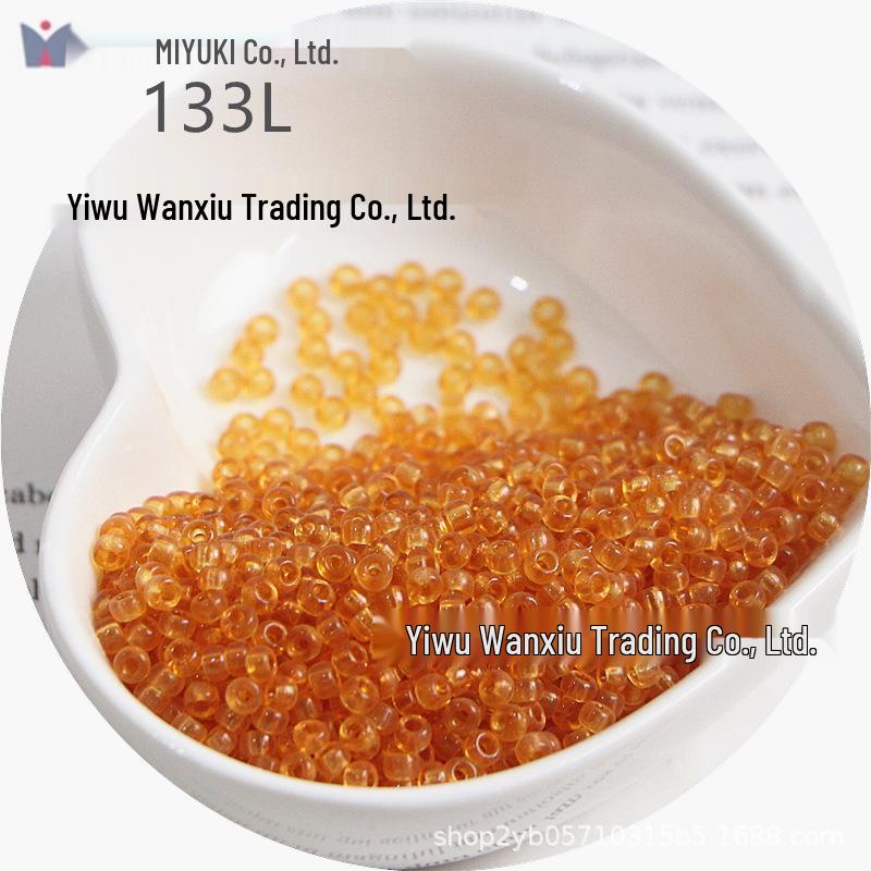 MIYUKI 3mm Transparent Glass Seed Beads for DIY Jewelry Making
