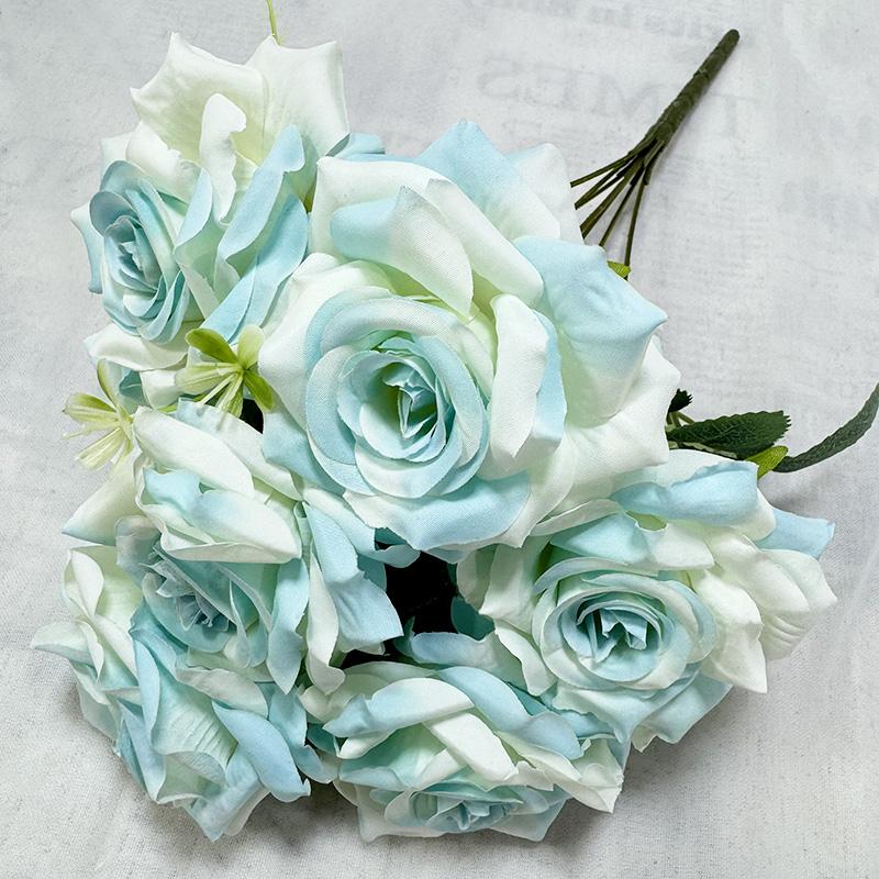 Artificial Flowers Home Wedding Decoration Mei Kai 7 Head Large Horn Rose