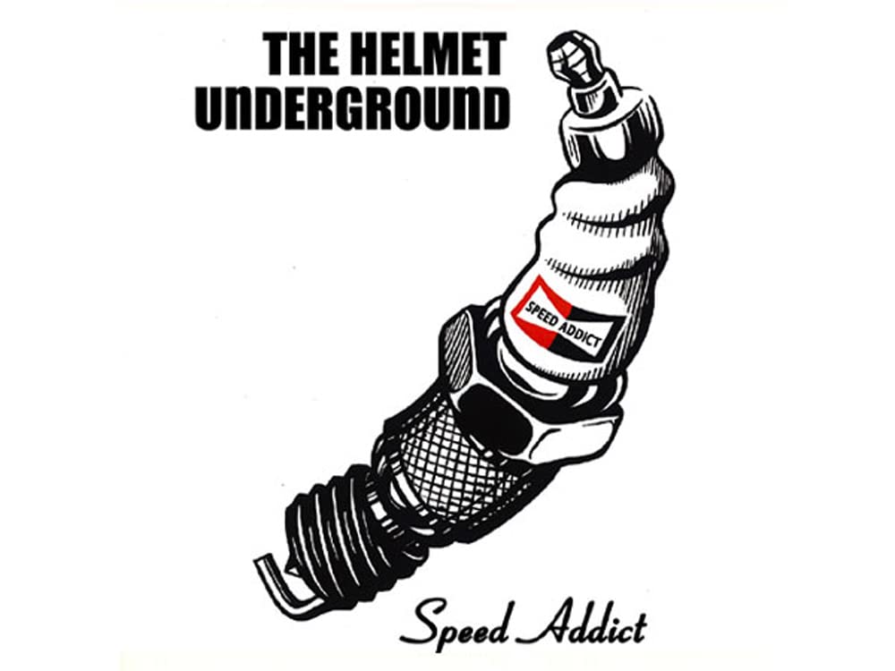 [SPEED ADDICT] THE HELMET UNDERGROUND T-shirt (RED, L Size)