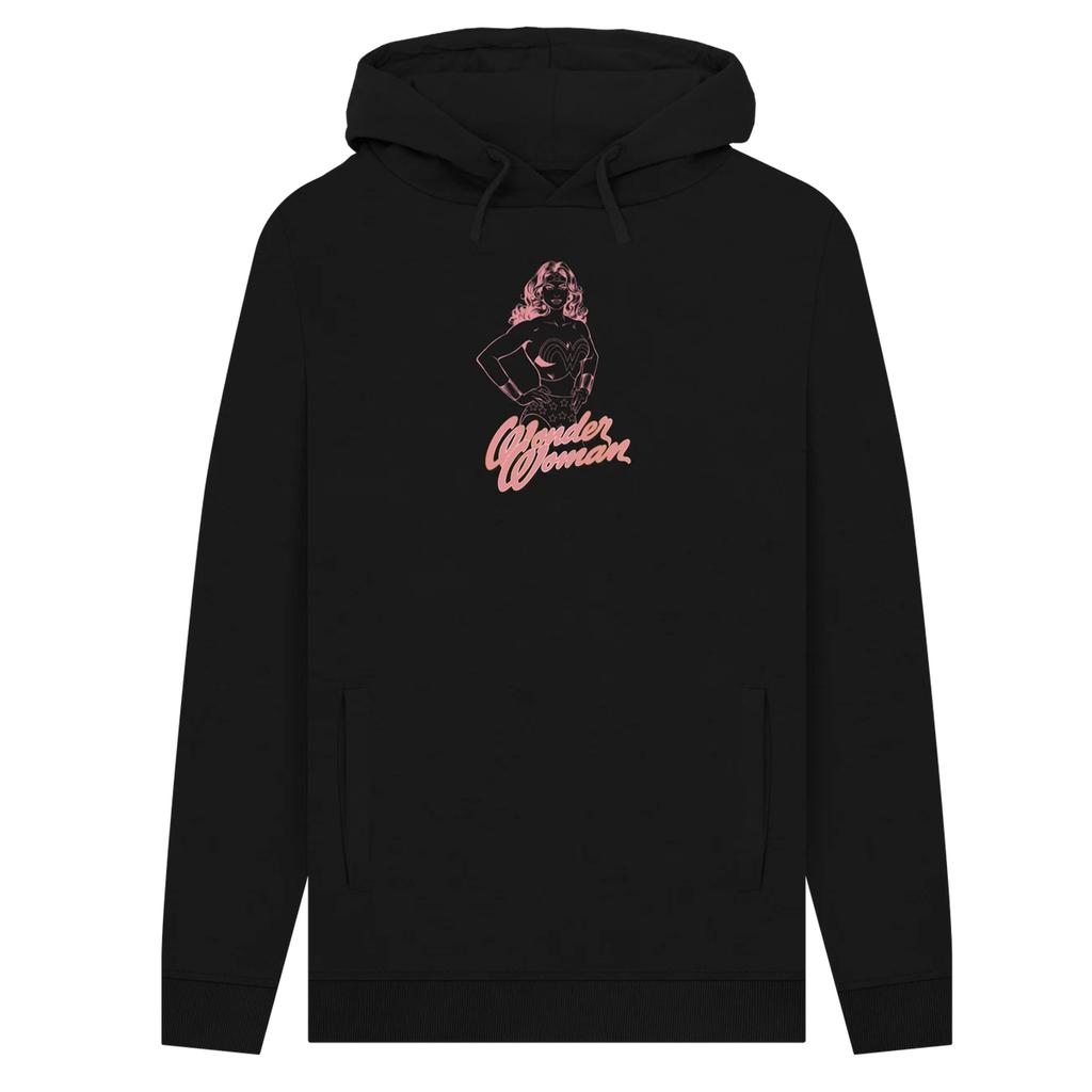 Wonder Woman Unisex-Kapuzenpullover mit Umriss für Erwachsene