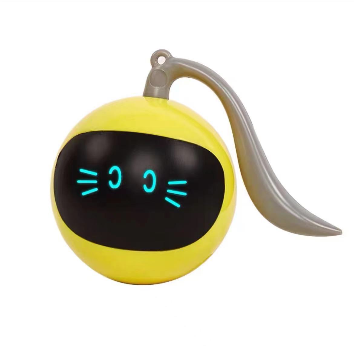 Smart Cat Toy - Rechargeable Pet Ball Yellow