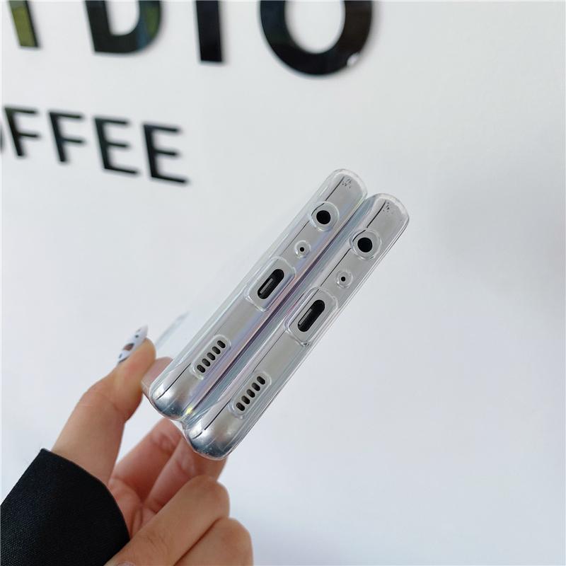 Luxury Gradient Laser Silicone Phone Case For iPhone 13 12 11 Pro Max X XR XS Max 6 7 8 Plus Shockproof Clear Soft Back Cover Fundas Coque