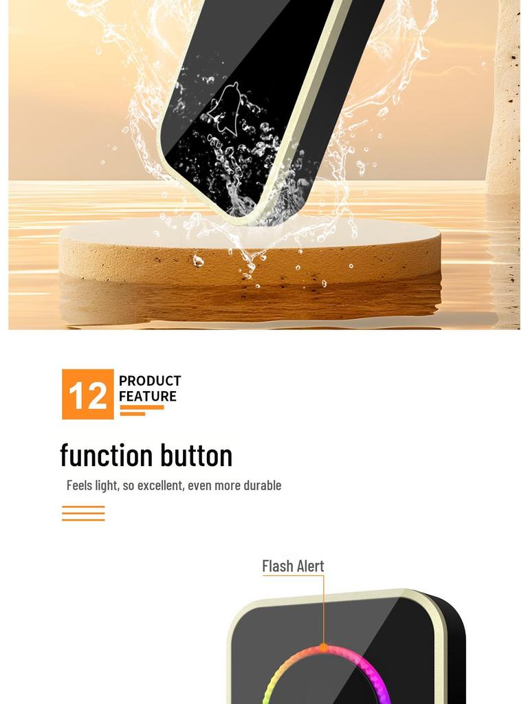 Smart Wireless Doorbell with Long-Range Remote and Flashing Light for Home and Elderly Use