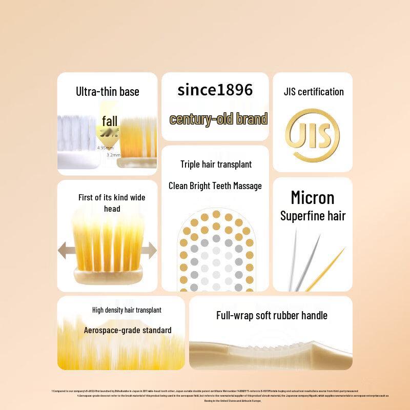 EBiSU Pro+ 65-Hole Wide Head Adult Toothbrush