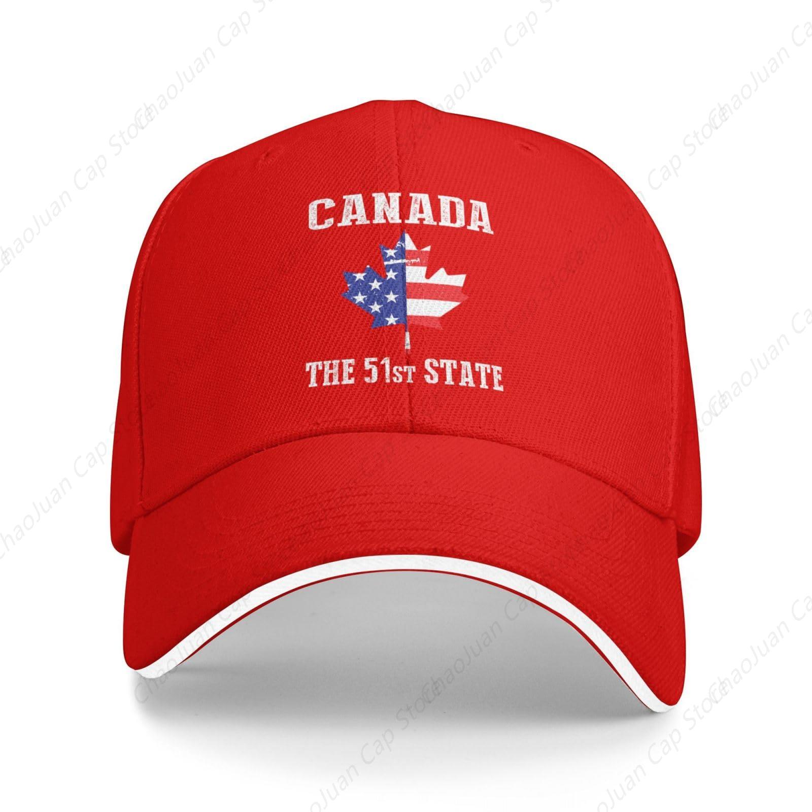 Canada st State Sandwich Brim Baseball Cap Adjustable Unisex Cowboy Hat Adjustable