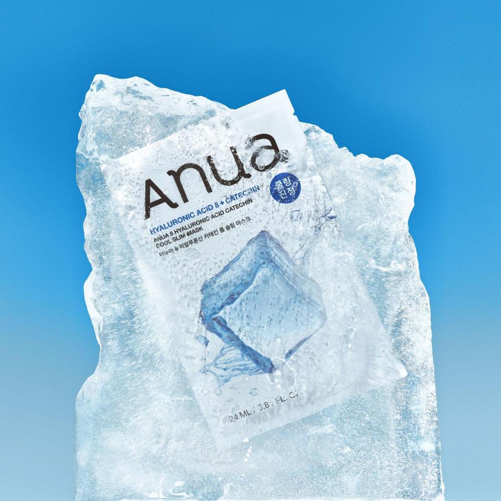 ANUA 8 Hyaluronic Acid Catechin Cool Slim Mask Sheet Facial Mask (5+1 Sheets / 10 Sheets)