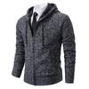 2023 Men's Winter Woolen Hooded Cardigan Sweater - Youth Casual Thickened Knitwear