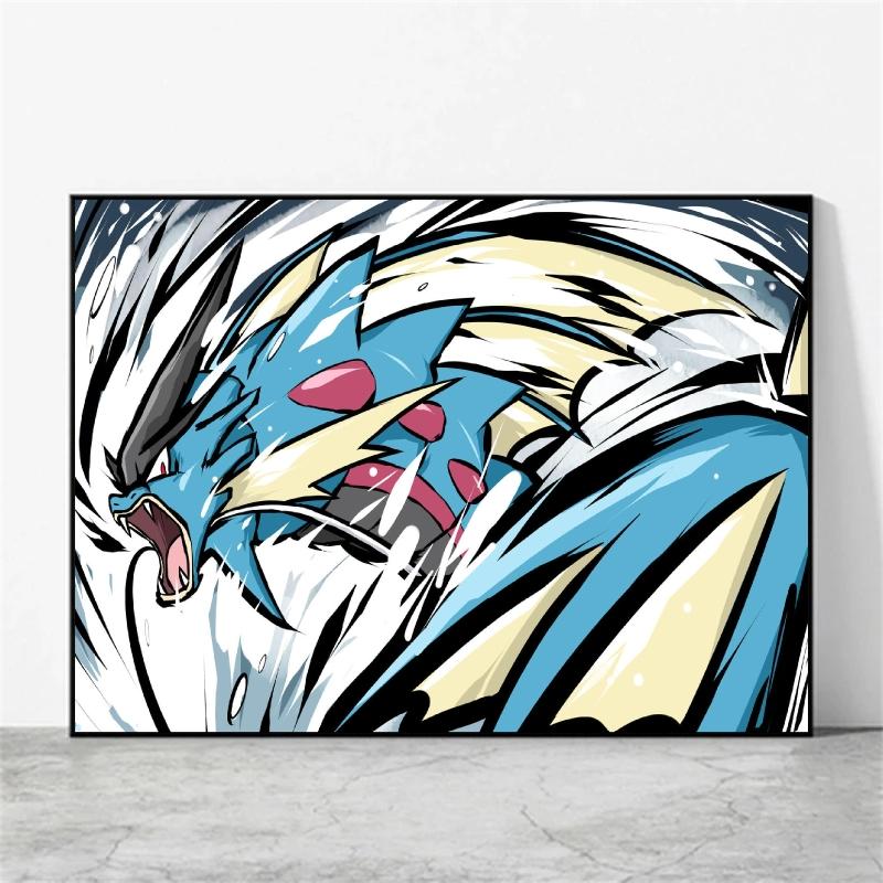 

Canvas Wall Art Pokemon Genga Aesthetic Poster Cuadros Best Gifts Kid Action Figures Modern Home Modular Painting Waterproof 21X30CMNo Framed