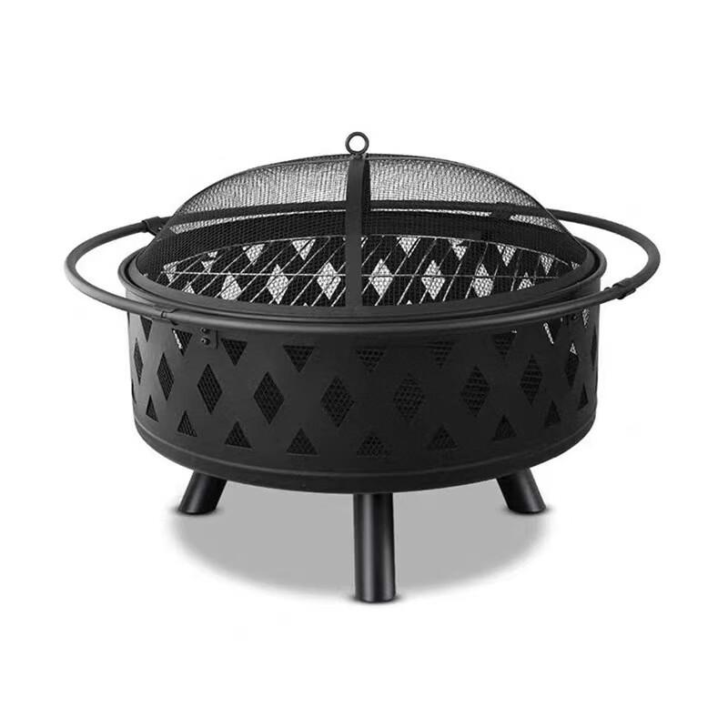 Round Multi-functional Wood Burning Fire Pit