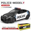 Mghxj4 1: 24 Tesla Model Police Car Series Alloy Car Model Simulation Lighting Power High End Collection Ornament Toy Gift